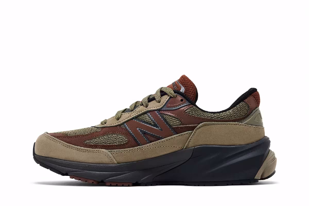 Teddy Santis x New Balance 990v6 Made in USA Dark Camo Rich Oak, view 4