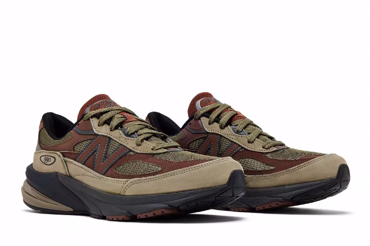 Teddy Santis x New Balance 990v6 Made in USA Dark Camo Rich Oak, view 9