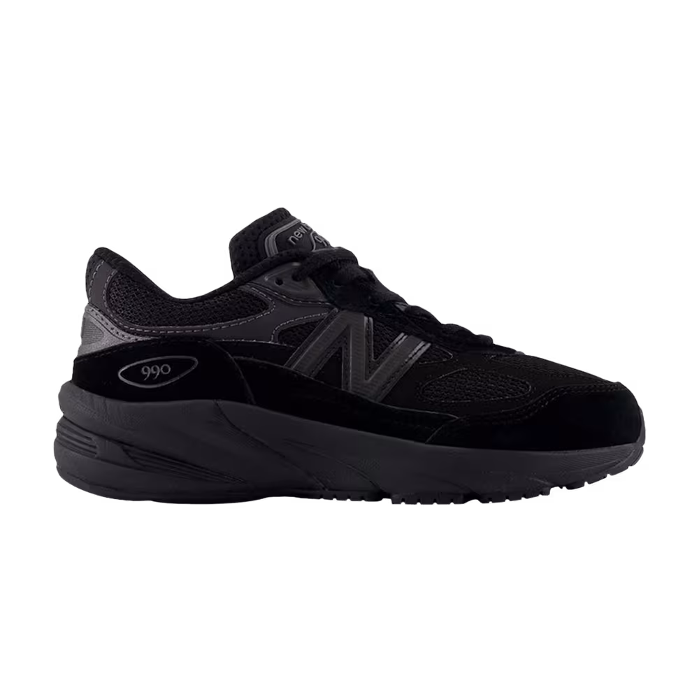 New Balance 990v6 Big Kid Black Metallic