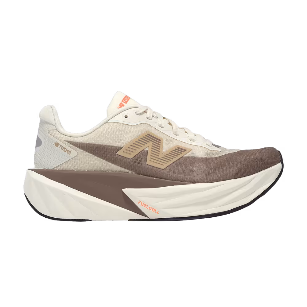 New Balance Women's Fuelcell Rebel v5 Wide Beige Brown