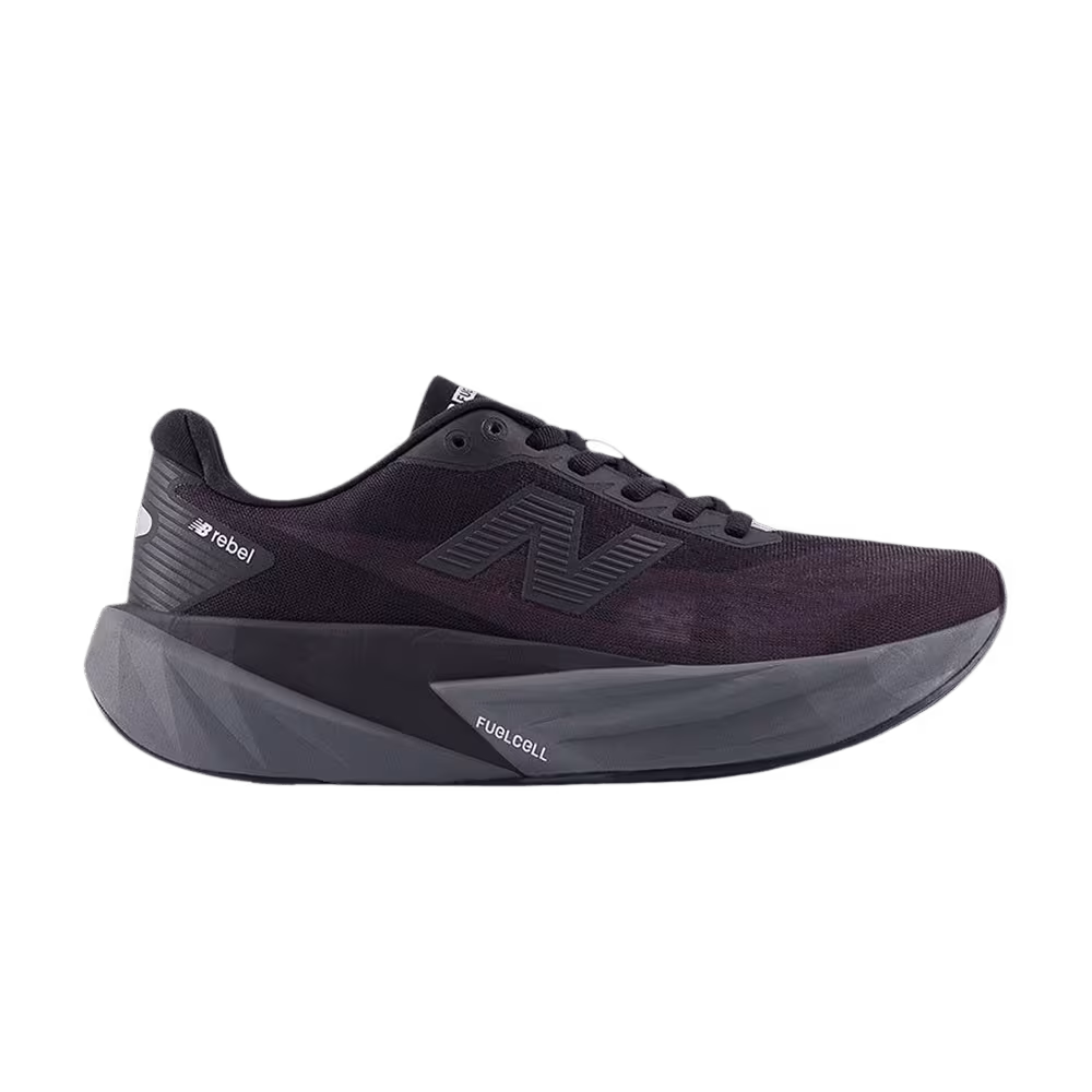 New Balance Women's Fuelcell Rebel V5 D Wide Black Castlerock Black Cement
