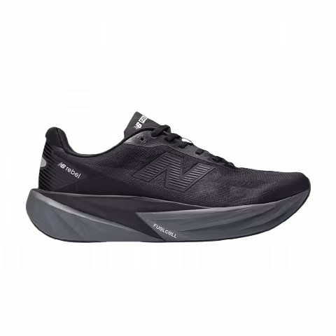 New Balance Fuelcell Rebel V5 2E Wide 'Black Castlerock Silver Metallic'