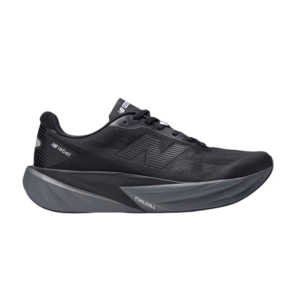 New Balance Fuelcell Rebel V5 2E Wide Black Castlerock Silver Metallic