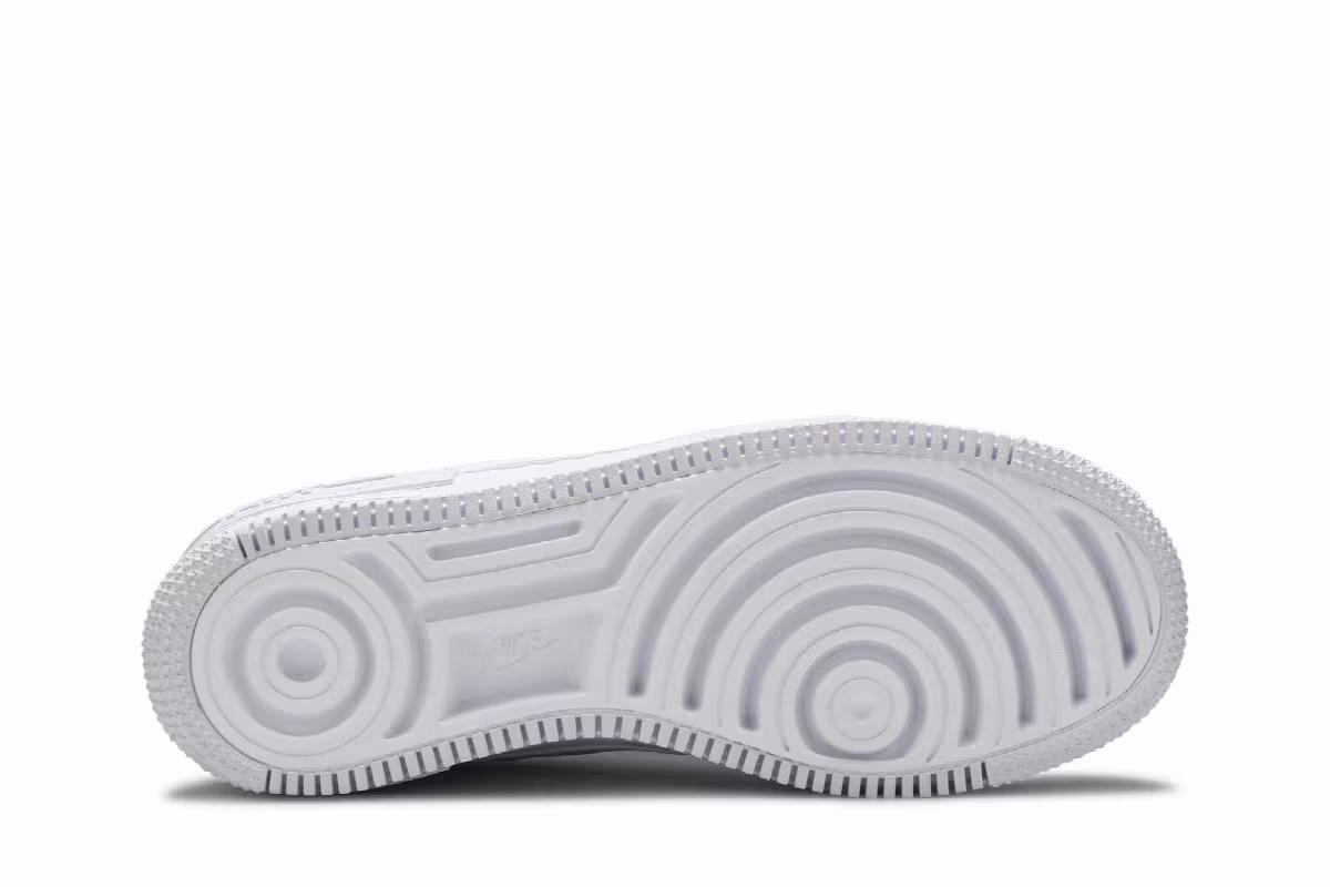 Nike Women's Air Force 1 Shadow Triple White, view 5