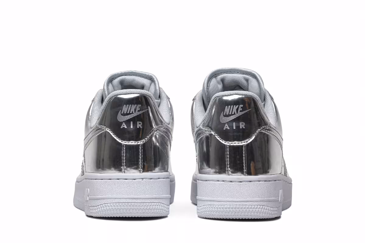 Nike Women's Air Force 1 SP Liquid Metal - Chrome, view 7