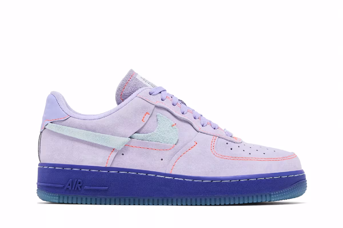 Nike Women's Air Force 1 Low LX Purple Agate, view 2