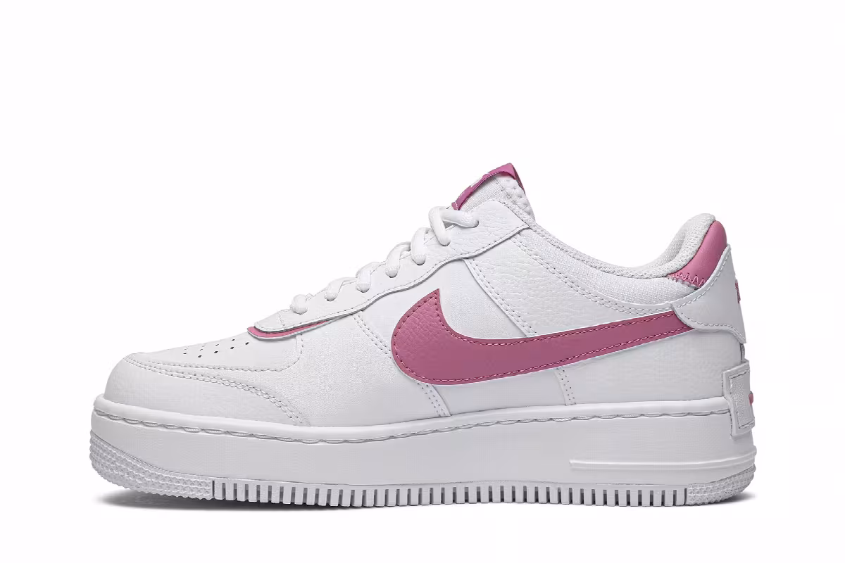 Nike Women's Air Force 1 Shadow White Magic Flamingo, view 4