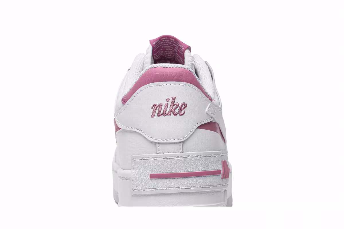 Nike Women's Air Force 1 Shadow White Magic Flamingo, view 8