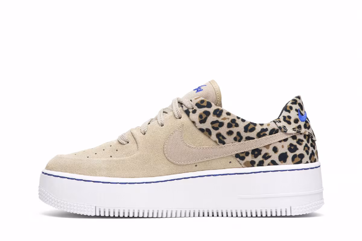 Nike Women's Air Force 1 Sage Low Premium Leopard, view 4