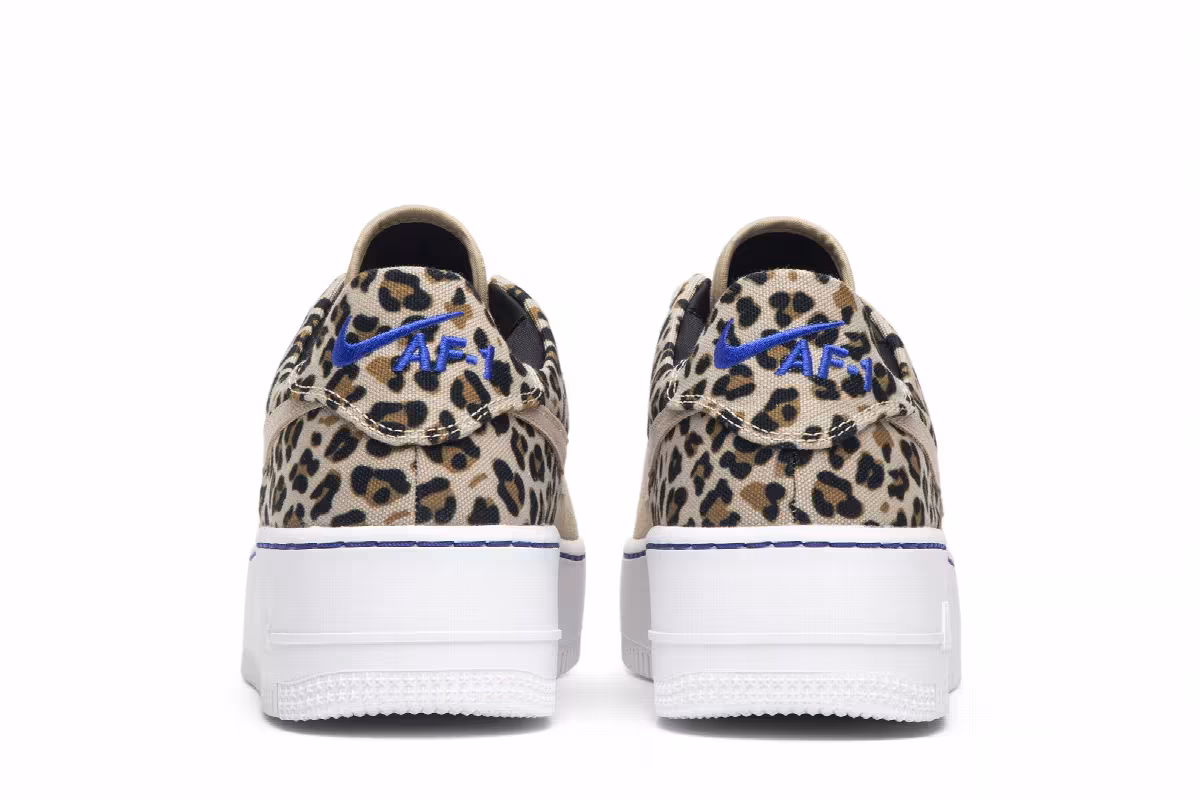 Nike Women's Air Force 1 Sage Low Premium Leopard, view 7