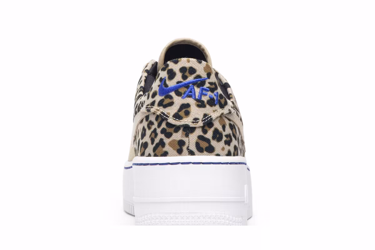 Nike Women's Air Force 1 Sage Low Premium Leopard, view 8
