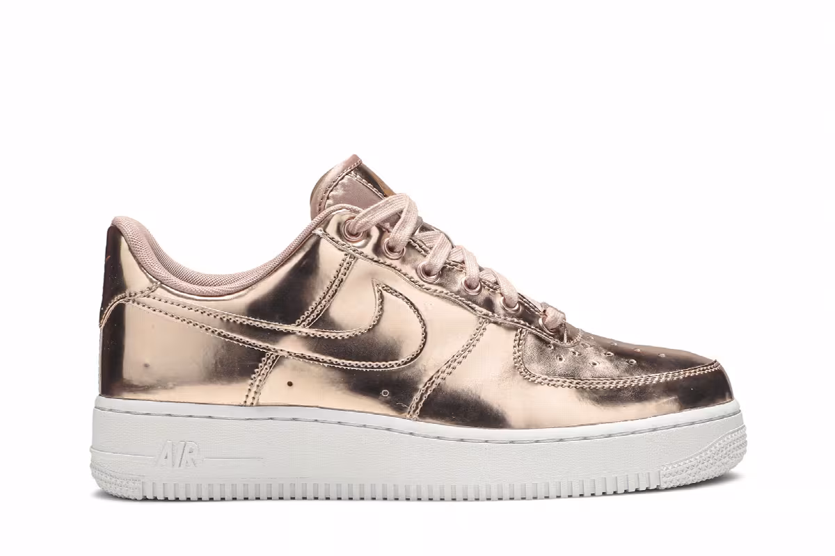 Nike Women's Air Force 1 SP Metallic Rose Gold, view 2