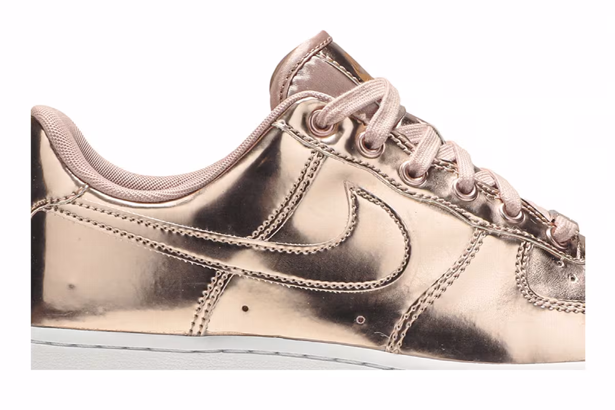 Nike Women's Air Force 1 SP Metallic Rose Gold, view 3