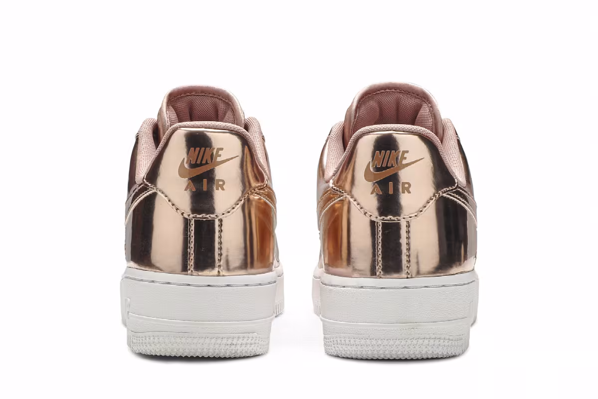 Nike Women's Air Force 1 SP Metallic Rose Gold, view 7