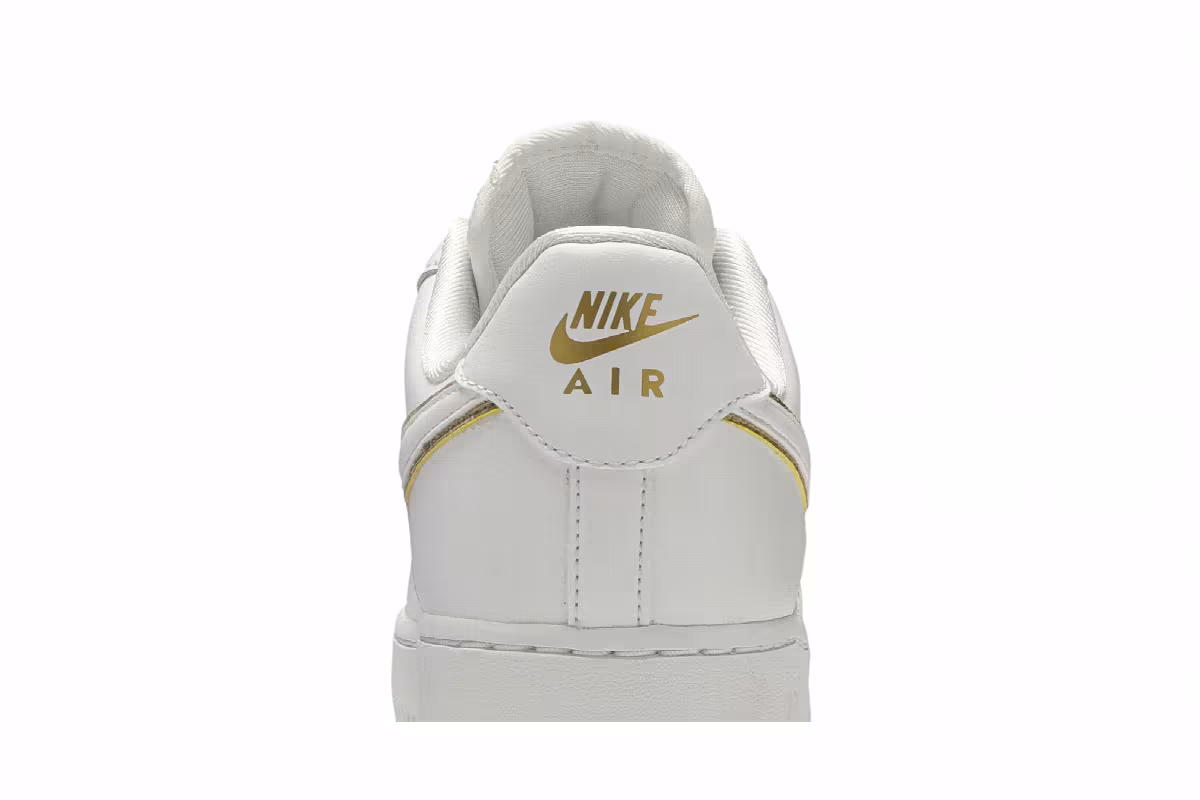 Nike Women's Air Force 1 07 ESS Metallic Gold, view 8