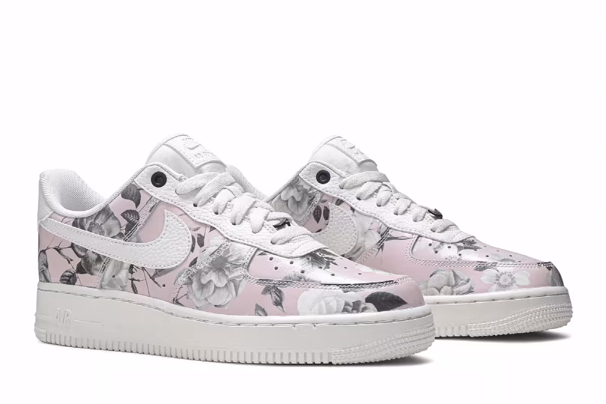 Nike Women's Air Force 1 Low Floral Rose, view 9