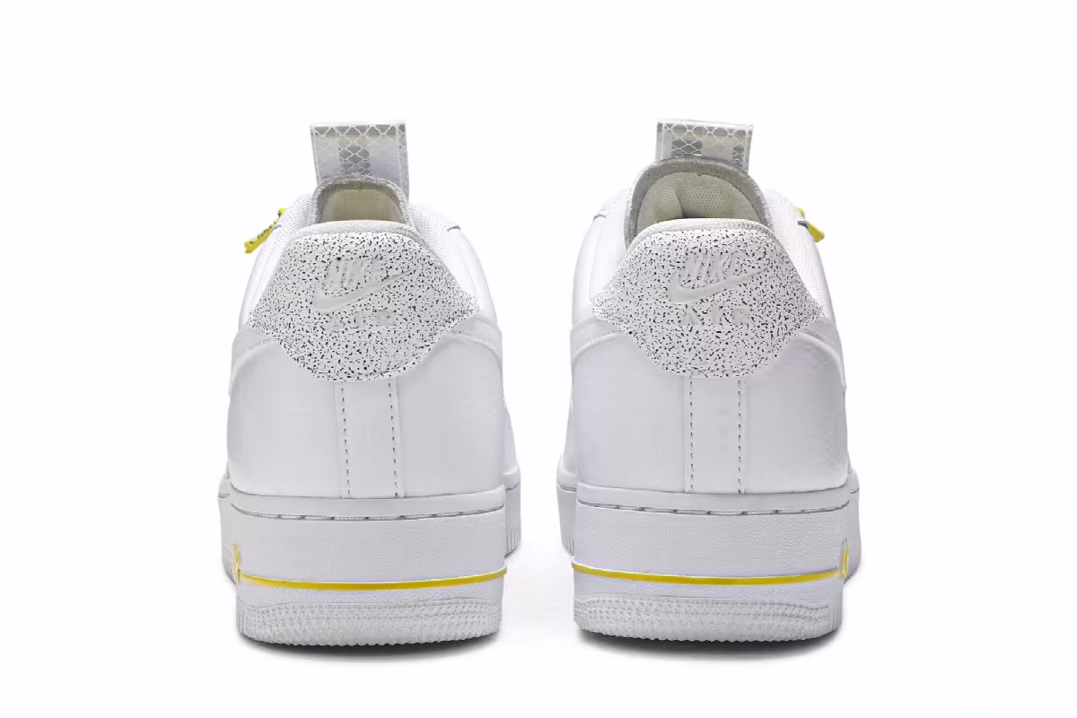 Nike Women's Air Force 1 White Reflective, view 7