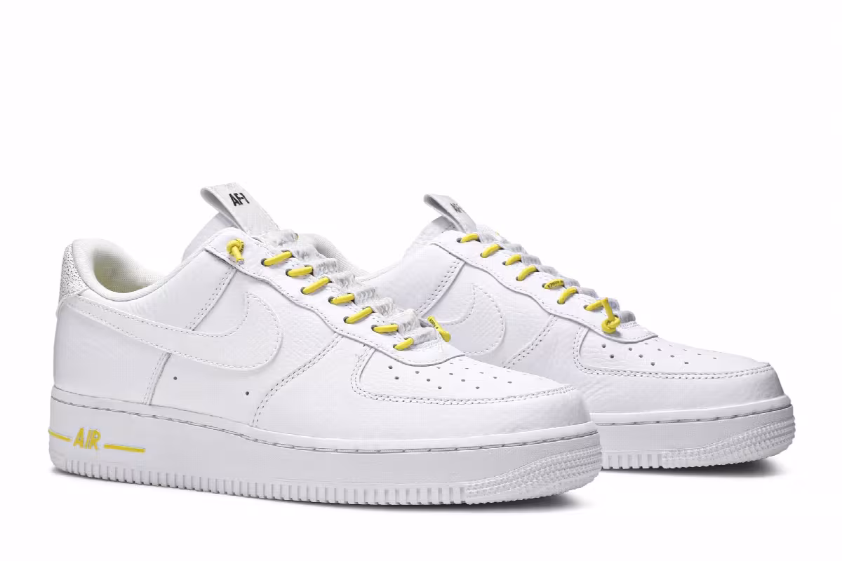 Nike Women's Air Force 1 White Reflective, view 9