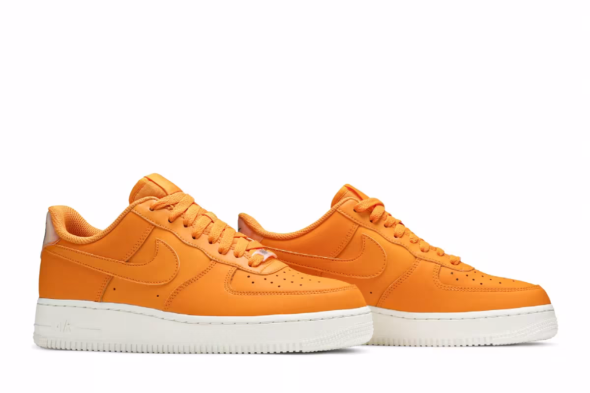 Nike Women's Air Force 1 Low Orange Peel, view 9