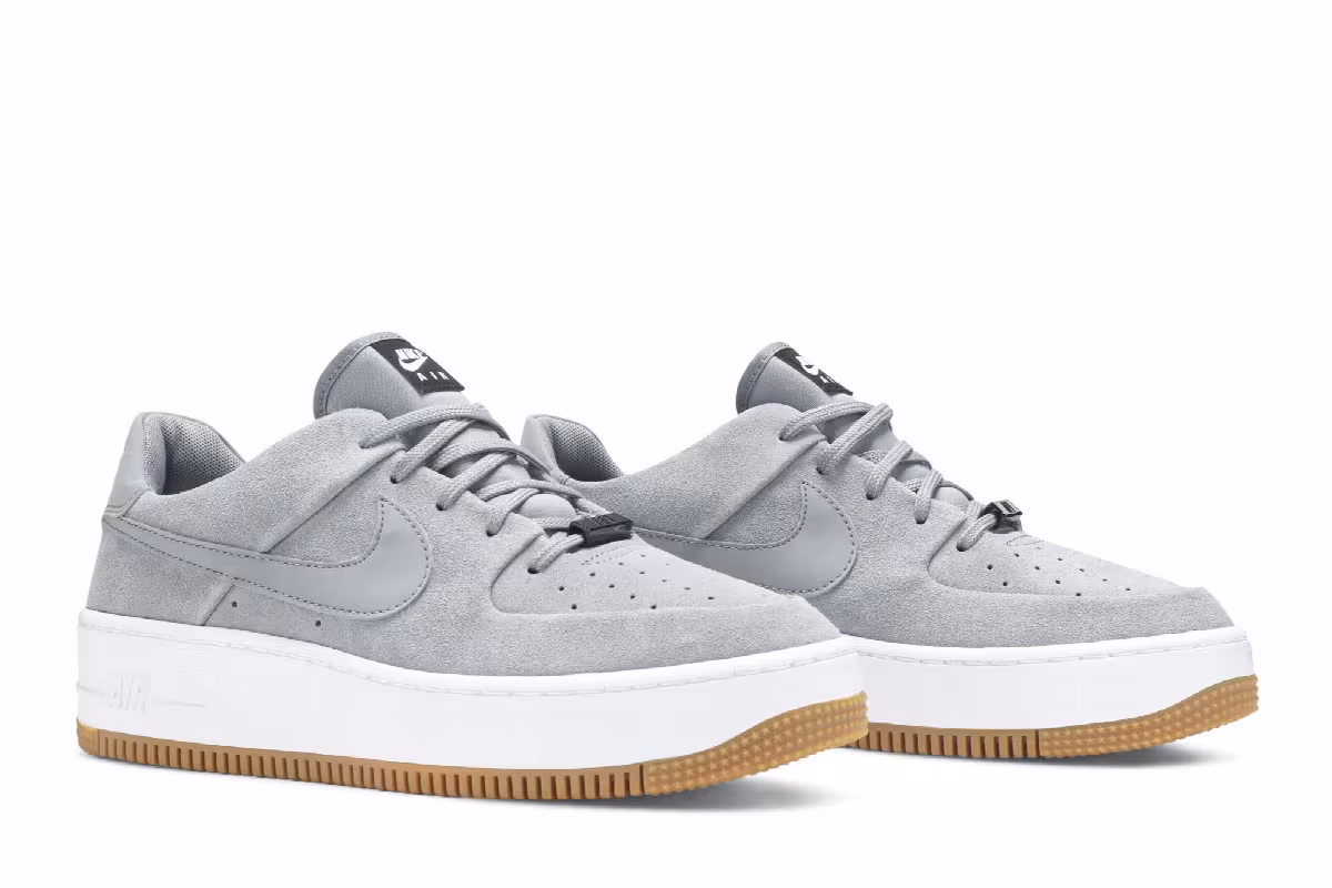 Nike Women's Air Force 1 Sage Low Cool Grey, view 9