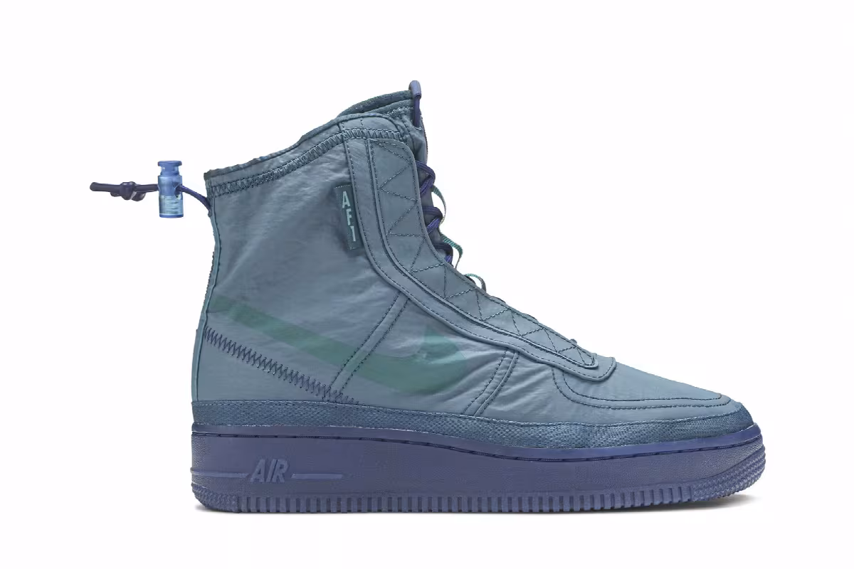 Nike Women's Air Force 1 High Shell Turqouise, view 2