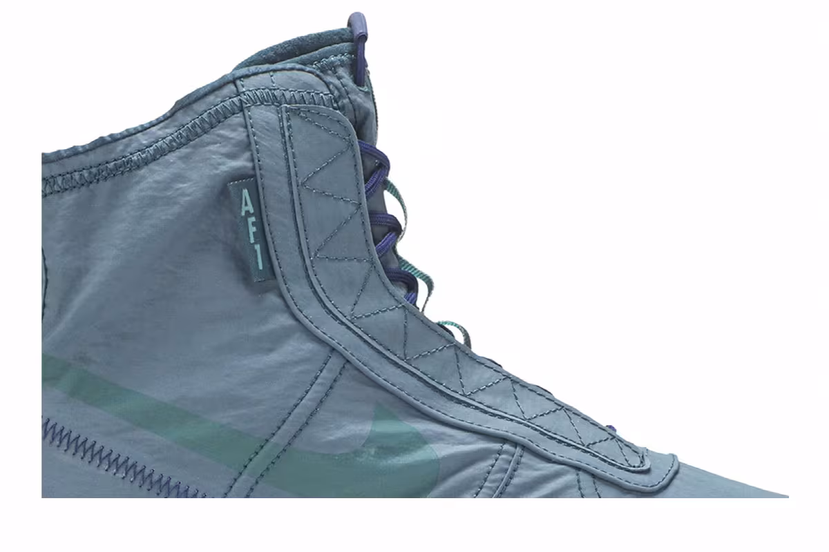 Nike Women's Air Force 1 High Shell Turqouise, view 3
