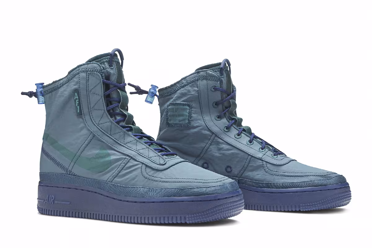 Nike Women's Air Force 1 High Shell Turqouise, view 9