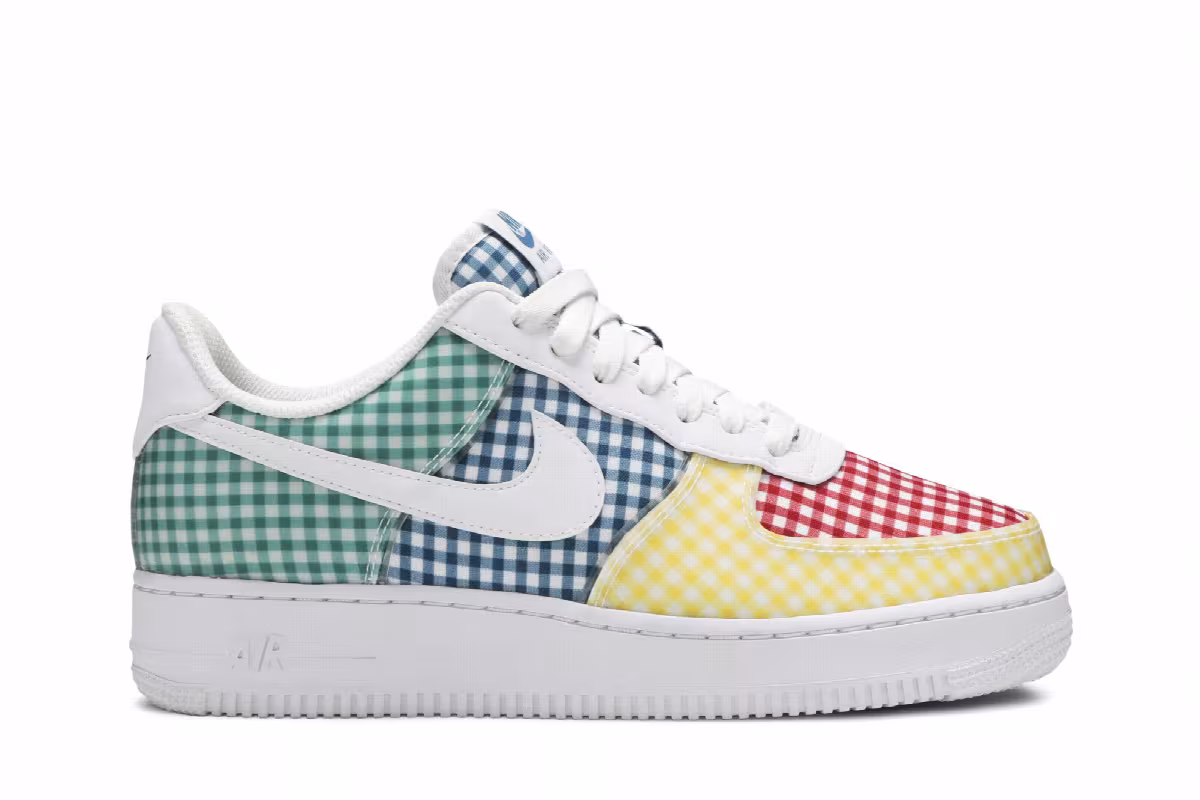 Nike Women's Air Force 1 Low QS Gingham Pack - Multicolor, view 2