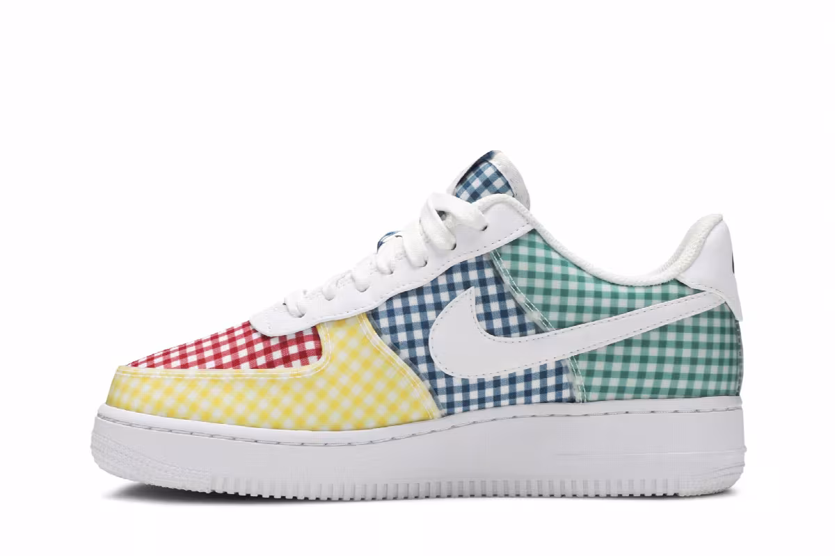 Nike Women's Air Force 1 Low QS Gingham Pack - Multicolor, view 4