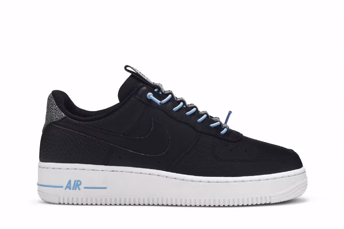 Nike Women's Air Force 1 Black Reflective, view 2