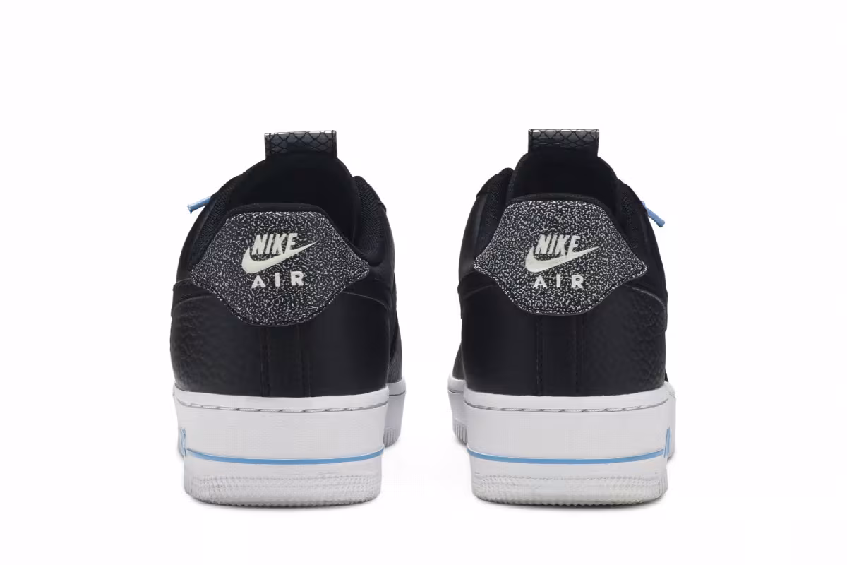 Nike Women's Air Force 1 Black Reflective, view 7