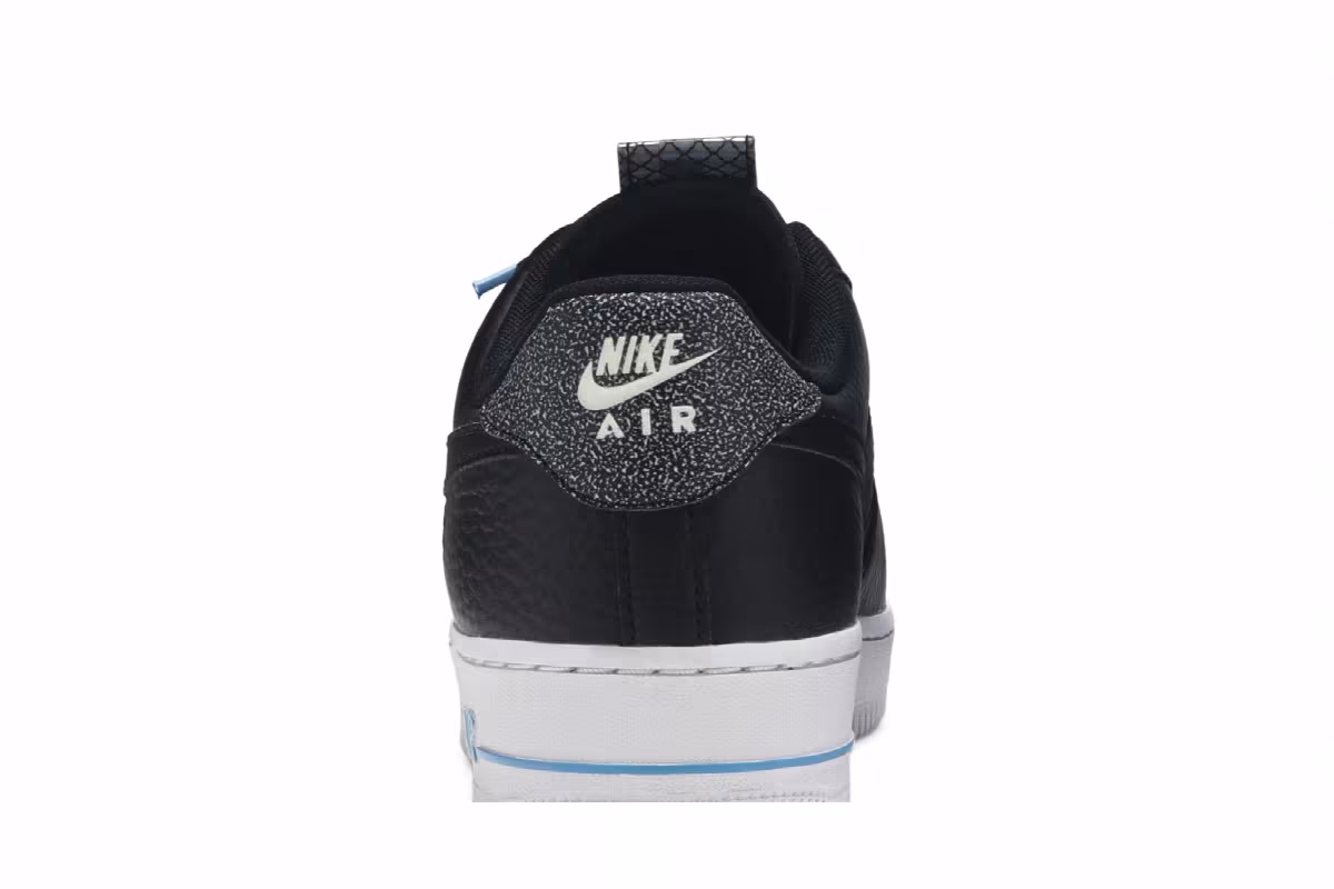Nike Women's Air Force 1 Black Reflective, view 8