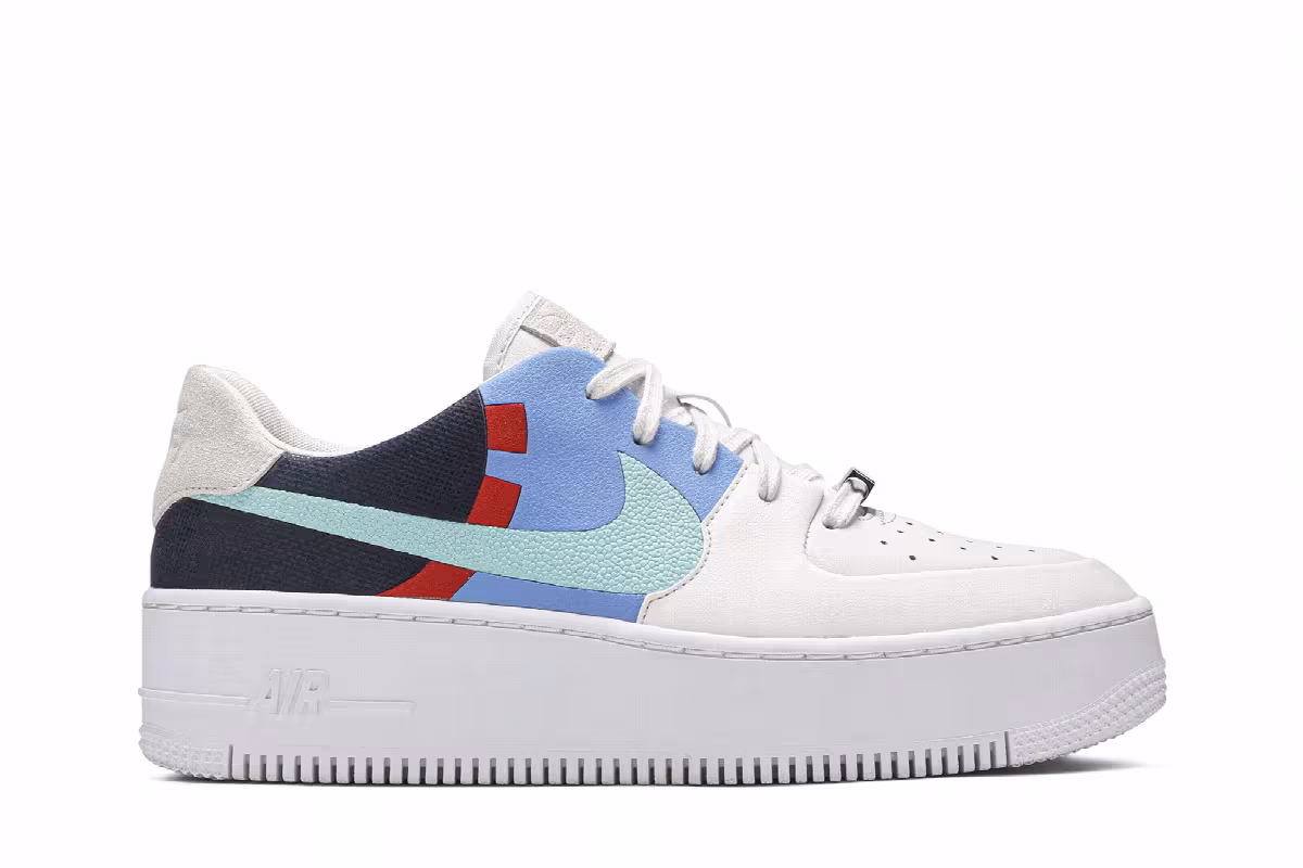 Nike Women's Air Force 1 Low Sage, view 2