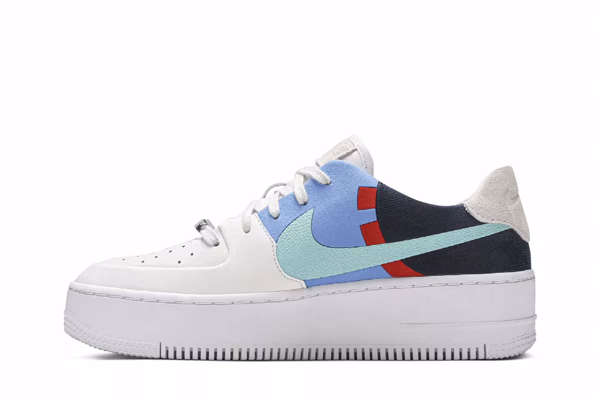 Nike Women's Air Force 1 Low Sage, view 4