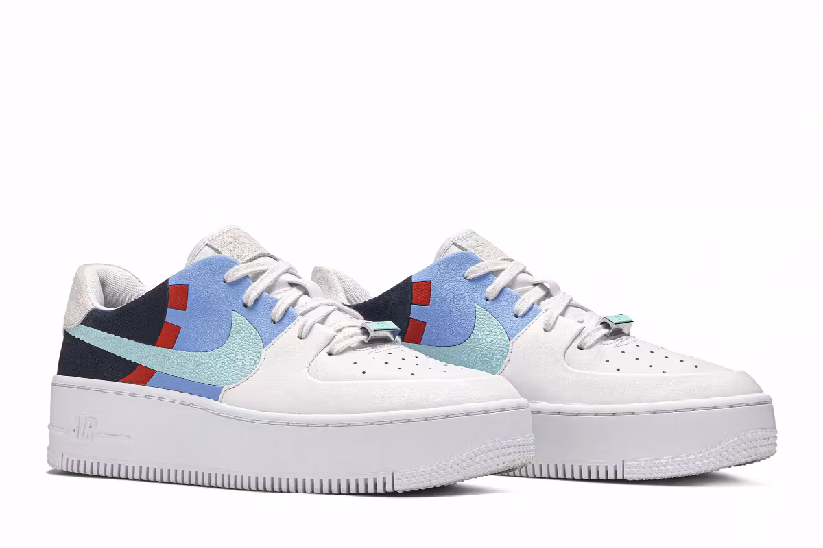 Nike Women's Air Force 1 Low Sage, view 9
