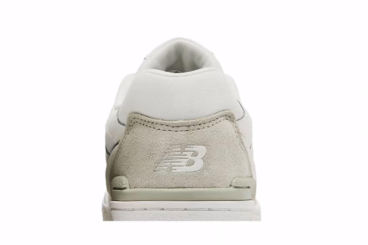 New Balance 550 Big Kid White Olive Gum, view 8