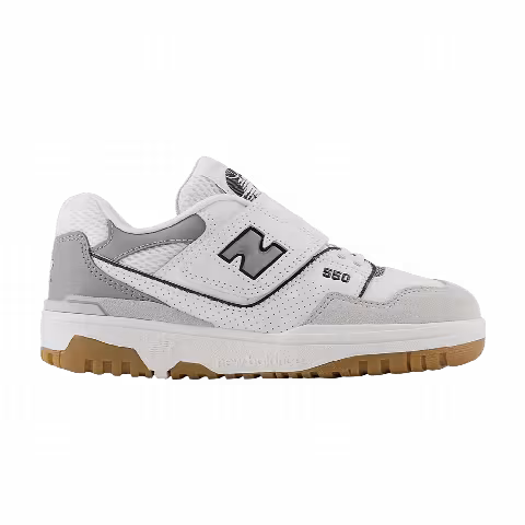 New Balance 550 Hook & Loop Little Kid 'White Slate Grey'
