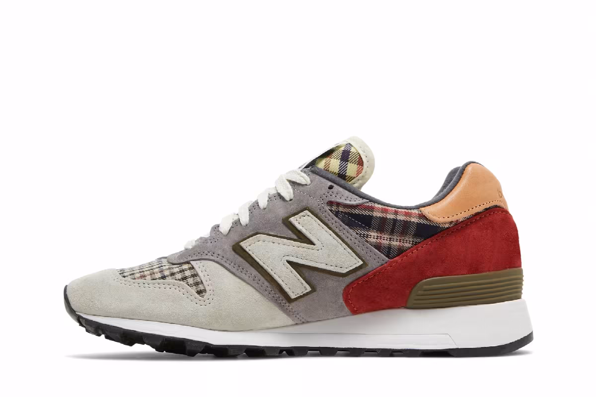 New Balance 1300 Made in USA Plaid Pack - Grey, view 4