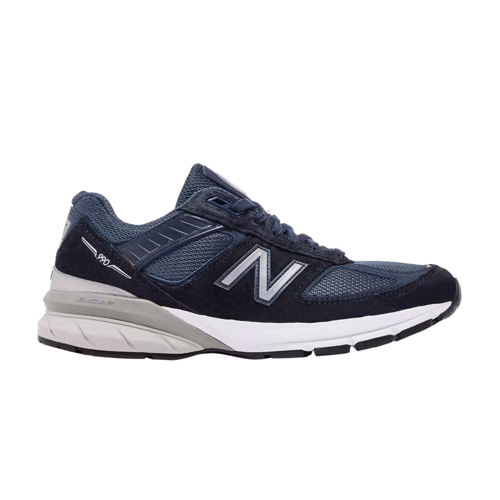 New Balance Women's 990v5 Made in USA Navy Silver