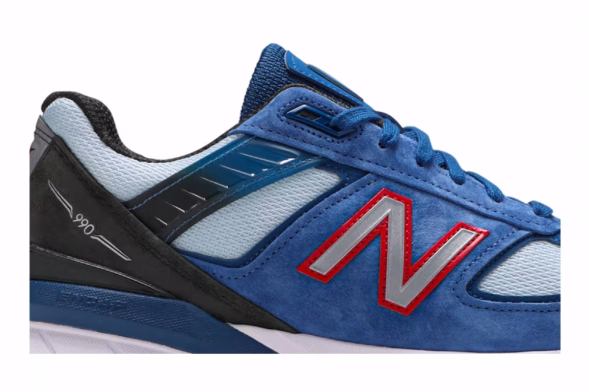 New Balance 990v5 Made In USA Andromeda Blue, view 3
