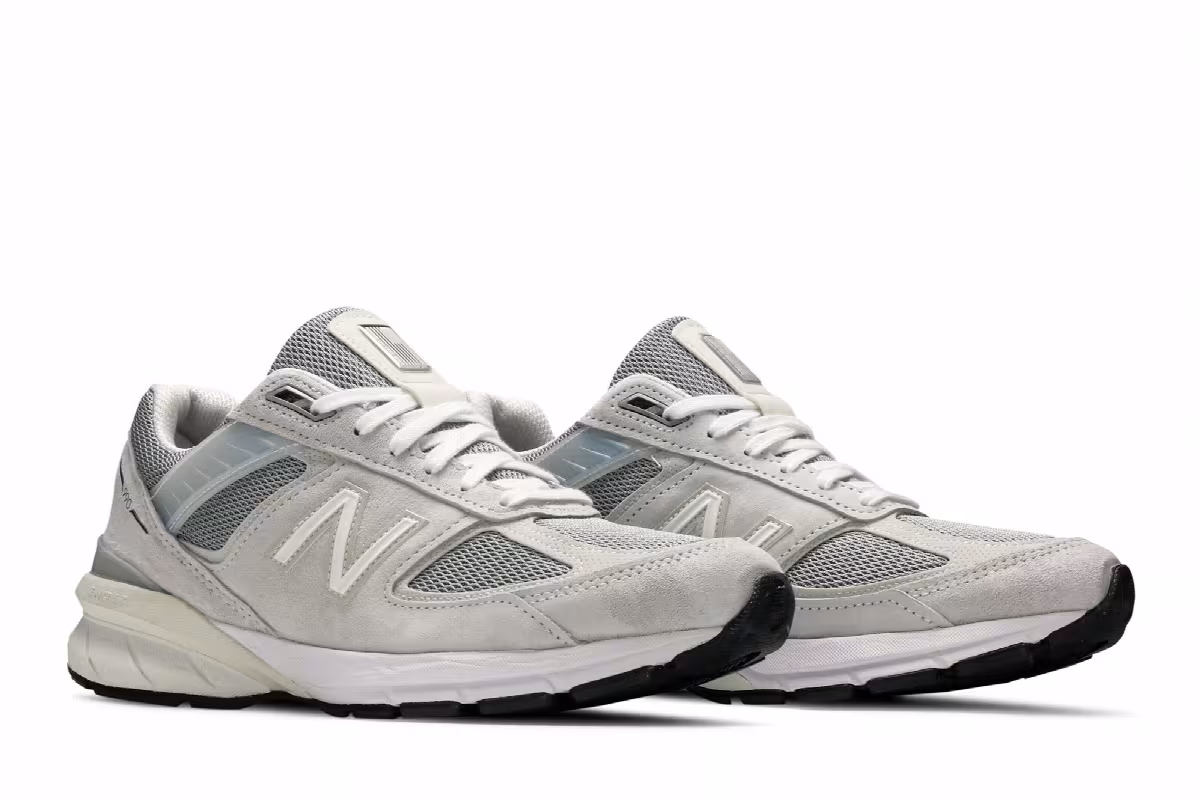 New Balance 990v5 Made In USA Nimbus Cloud Silver, view 9