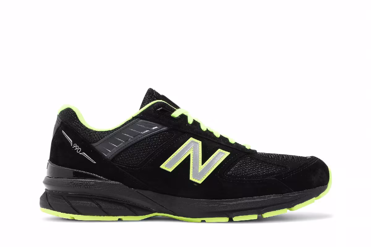 New Balance 990v5 Made in USA Black Hi Lite, view 2