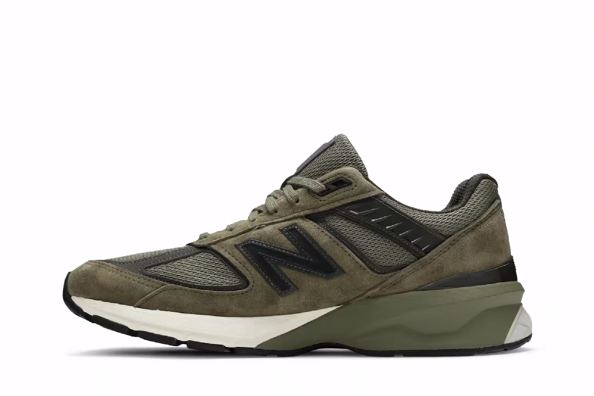 New Balance 990v5 Made In USA Covert Green, view 4