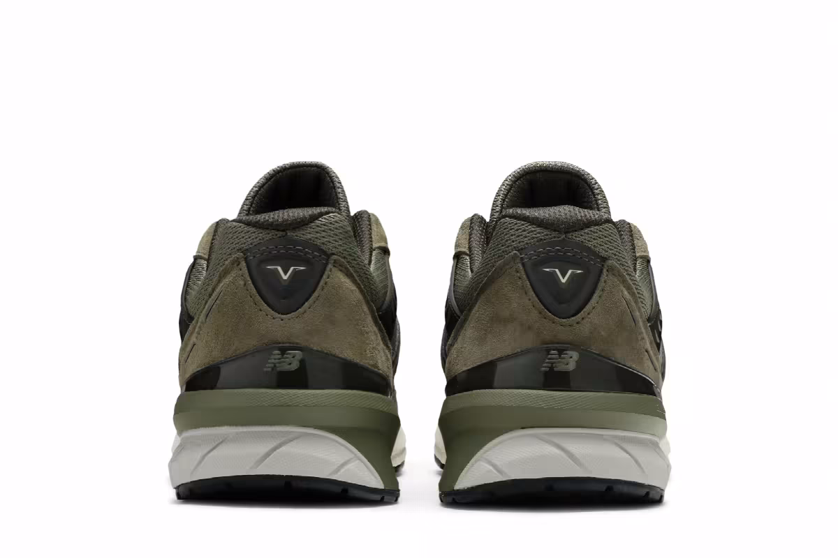 New Balance 990v5 Made In USA Covert Green, view 7