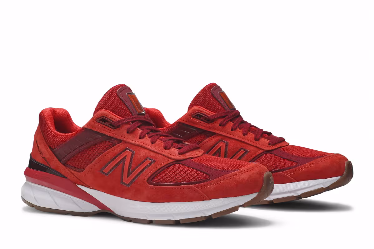 New Balance 990v5 Made in USA Molten Lava, view 9
