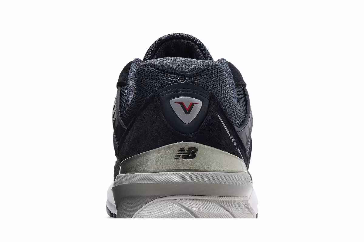New Balance Women's 990v5 Made in USA Wide Navy Silver, view 8