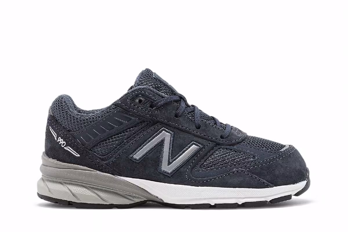 New Balance 990v5 Toddler Navy, view 2
