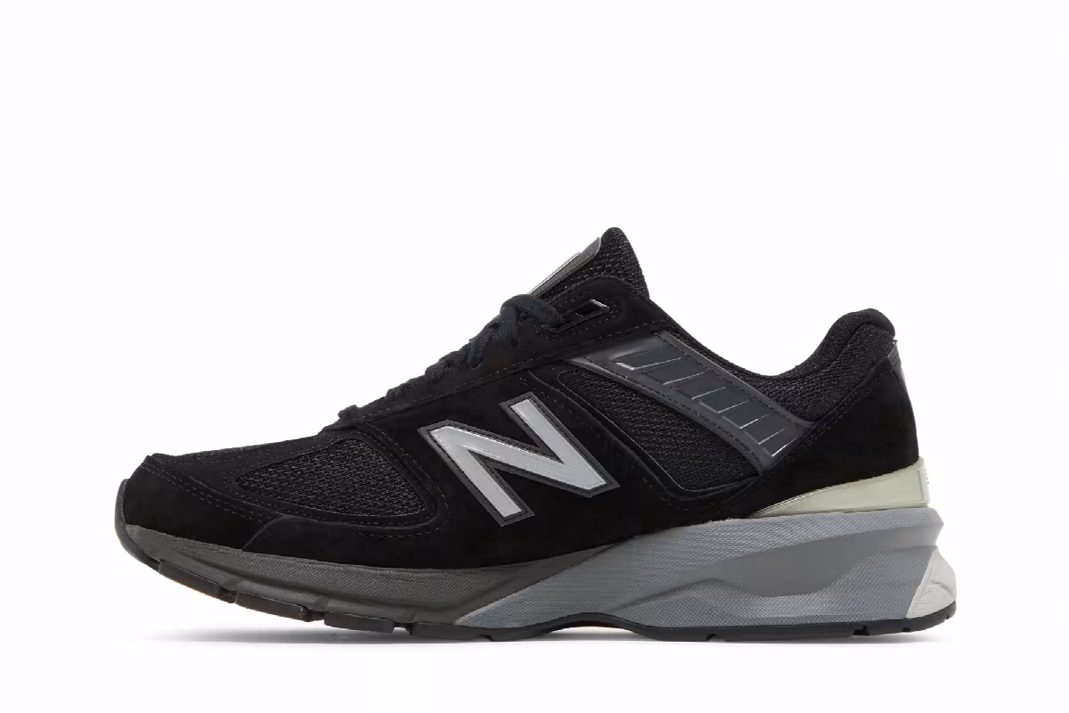 New Balance 990v5 Made In USA Extra Wide Black, view 4