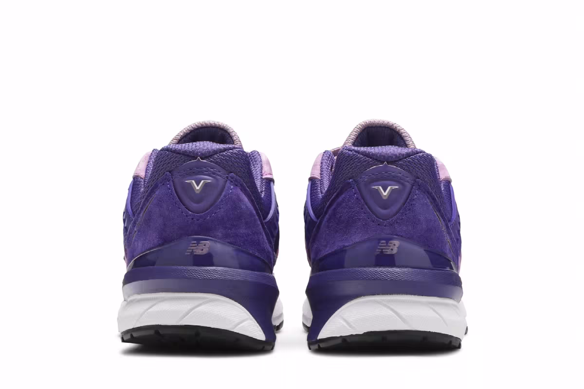 New Balance Women's 990v5 Made in USA Prism Purple Pink, view 7