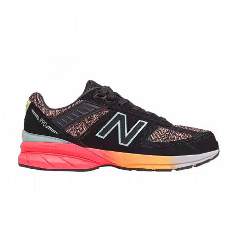 New Balance 990v5 Big Kid 'Black Tahitian Pink'